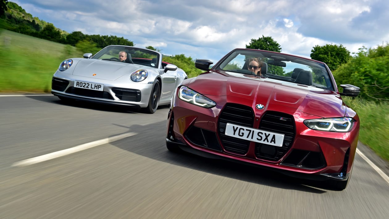 BMW M4 Convertible vs Porsche 911 Cabriolet: 2022 twin test review ...